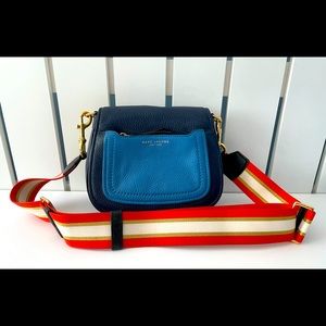 Marc Jacobs Two-Toned Blue Leather Crossbody Bag